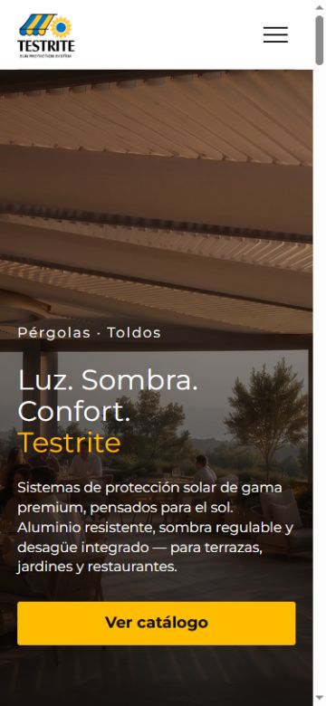 Testrite mobile website